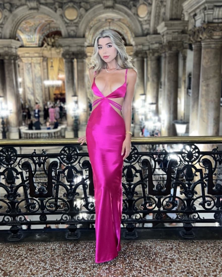 Retrofete Pink Gown - Image 1