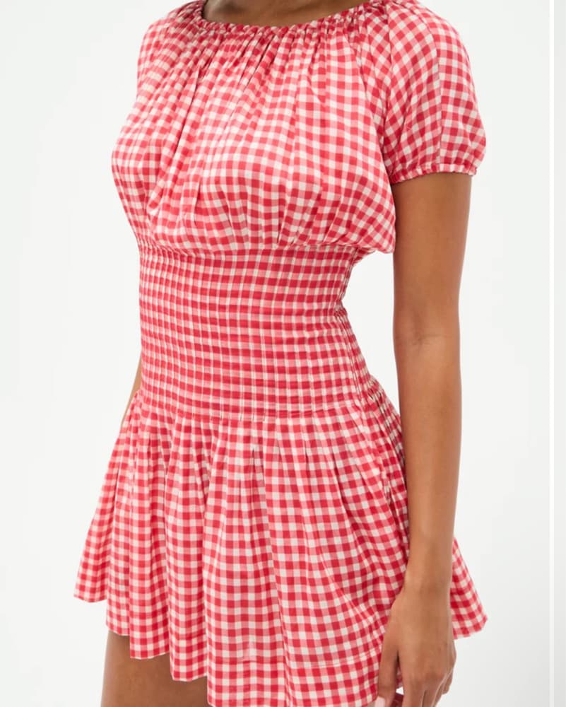 Frankies Bikinis Gingham Dress - Image 2