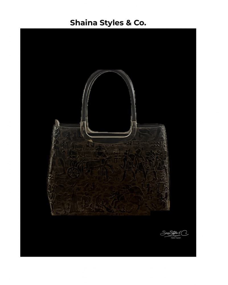 Shaina Styles Embossed Leather Tote - Image 1
