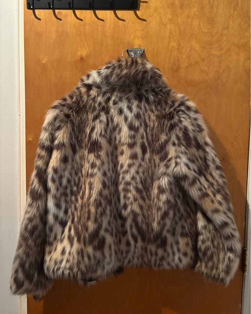 Zara Cheetah Fur Coat Size Small  - Image 5