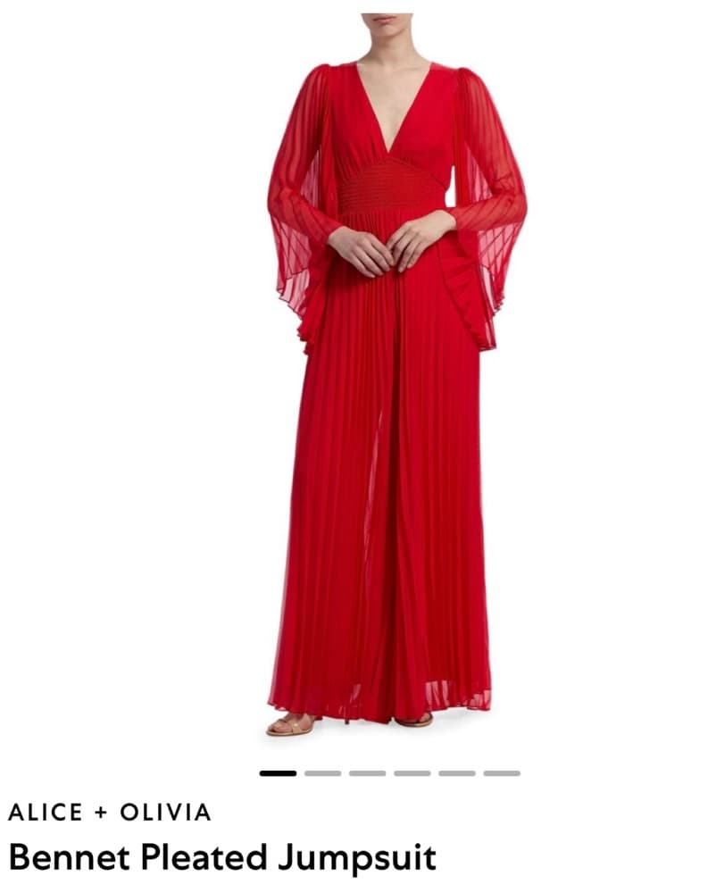 Alice + Olivia Bennett Pleated Jumpsuit  - Image 5