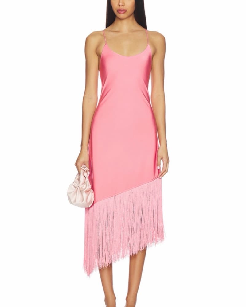 Natalina Fringe Midi Dress - Image 1