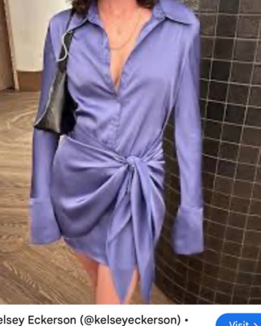 Rat and Boa Purple Silk Mini Dress  - Image 4