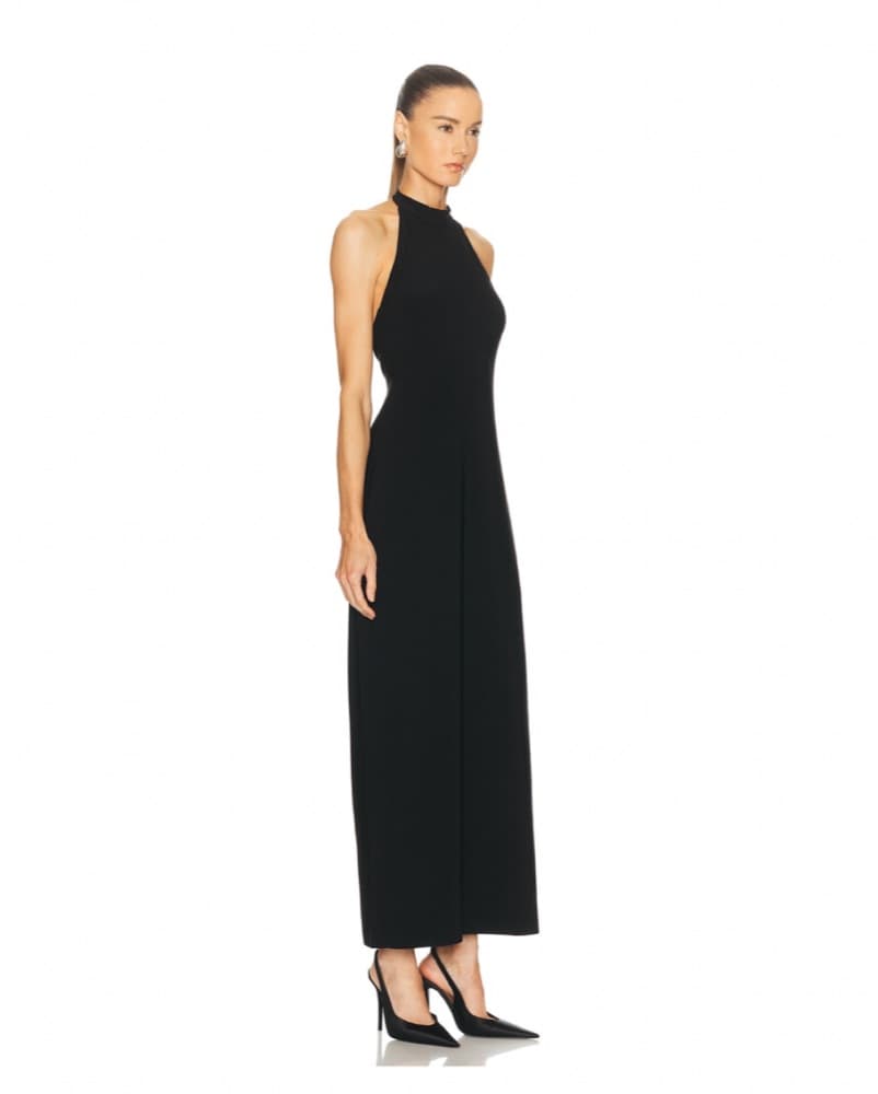 Norma Kamali Halter Side Slit Gown - XS  - Image 6