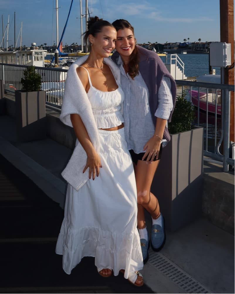 White Maxi Skirt And Tank Set - Image 1