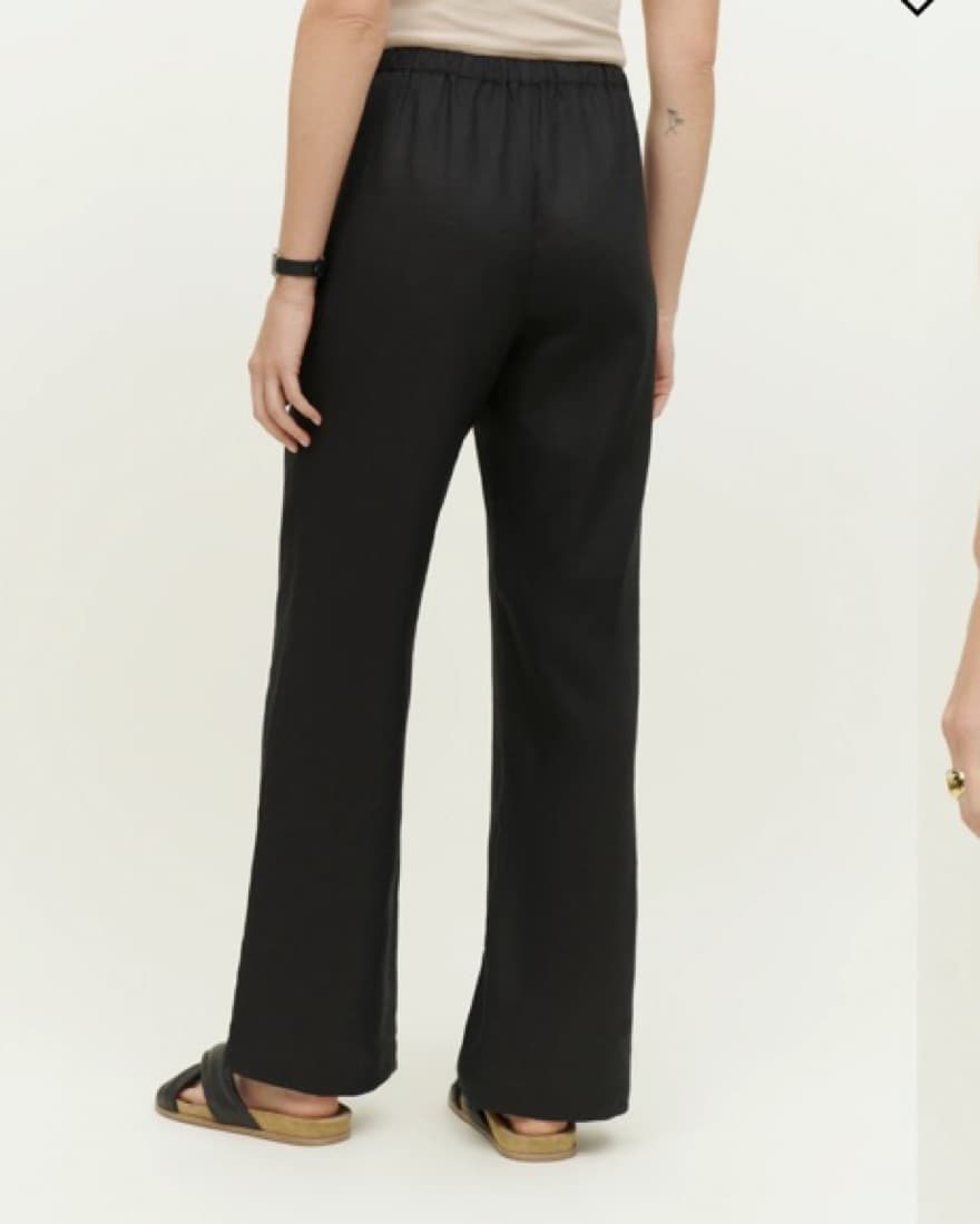 Reformation Olina Black Linen Pant - Image 2