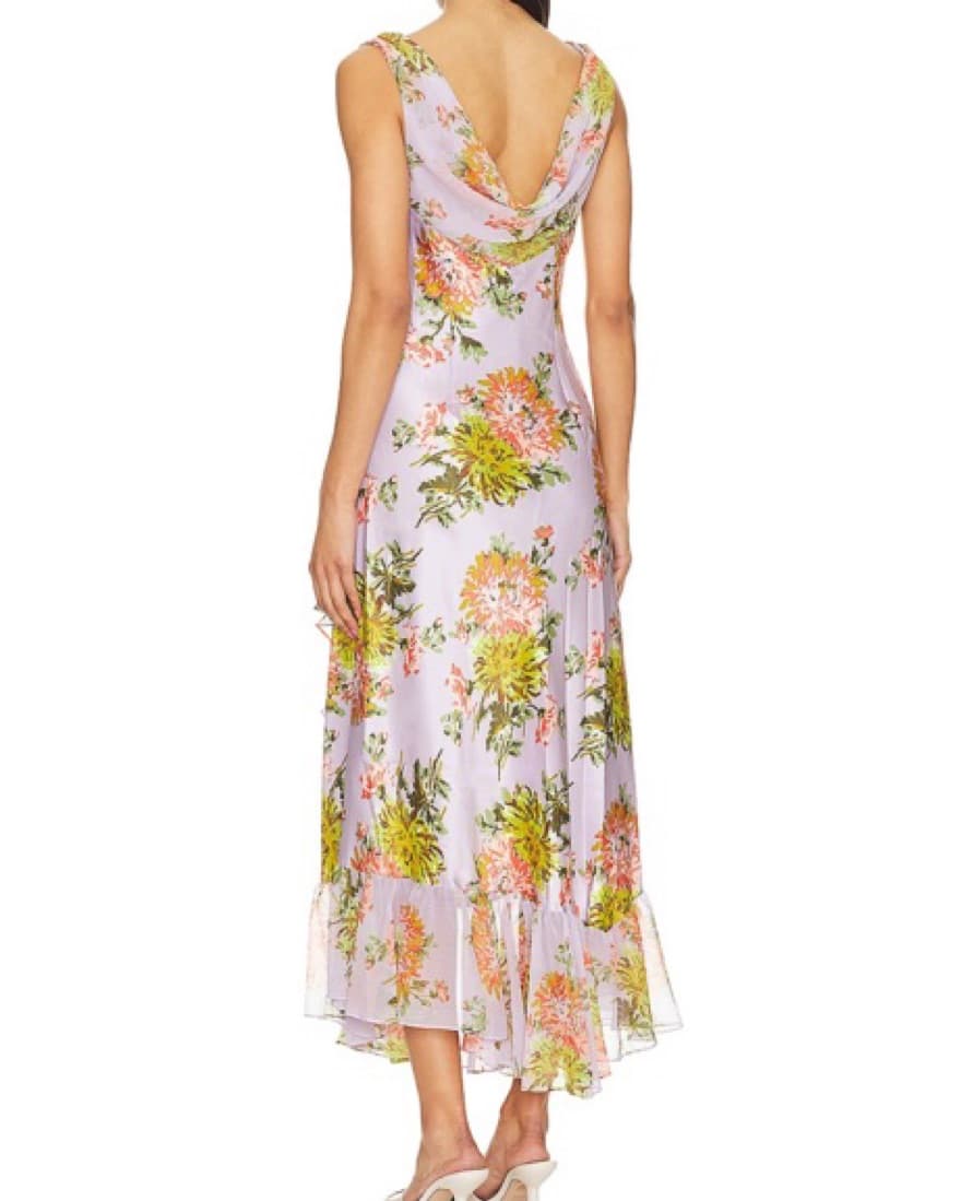 Cinq A Sept Chrysanthemum Dress Lilac - Image 3