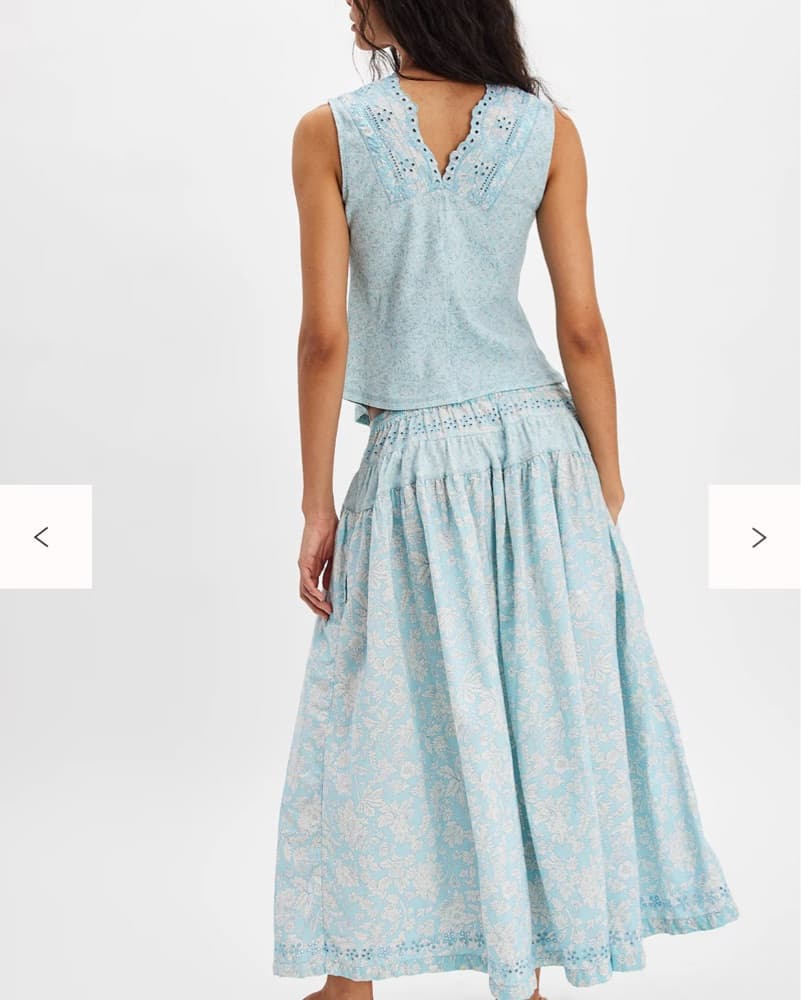 Blue floral free people set - Image 2