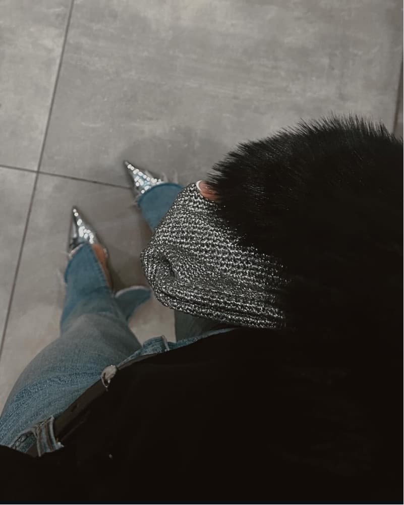 J.Crew Raffia Metallic Silver Clutch - Image 3