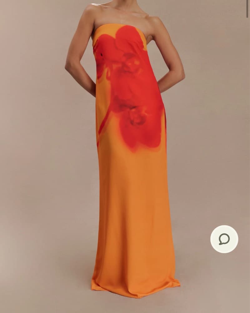 Meshki Amaya Strapless Chiffon Dress - Image 2