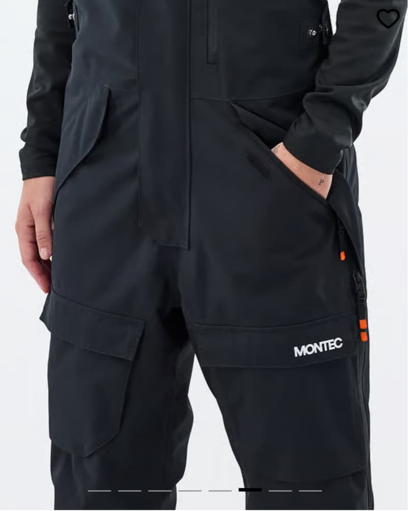 Montec Black Bib Ski Pants - Image 3