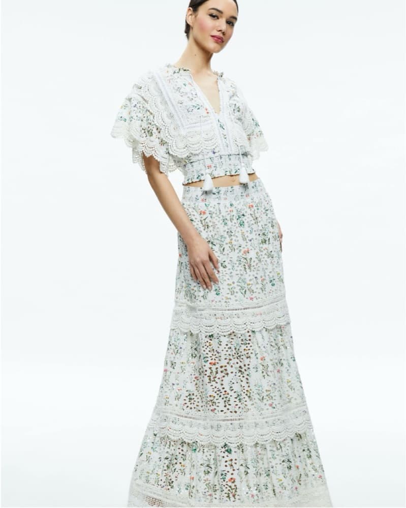 Tiered Floral Skirt - Image 2