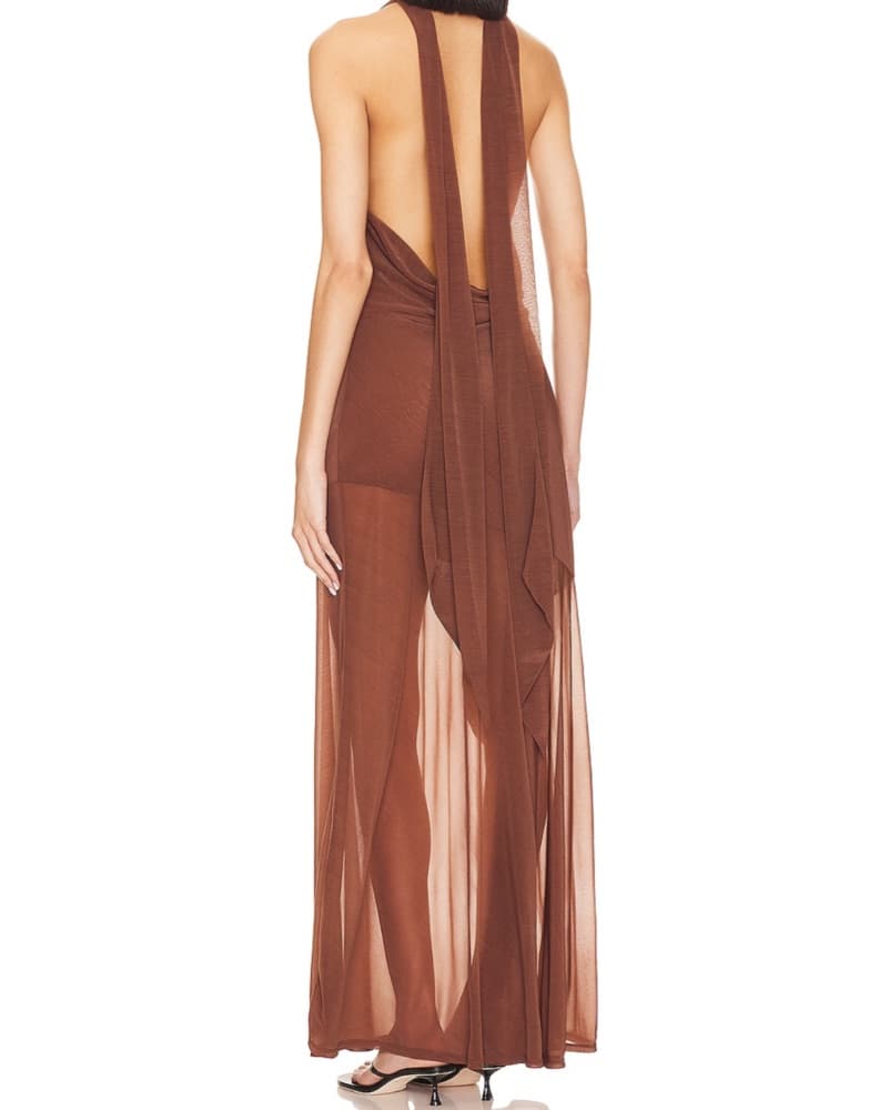 LPA ESTELLE GOWN BROWN - Image 2