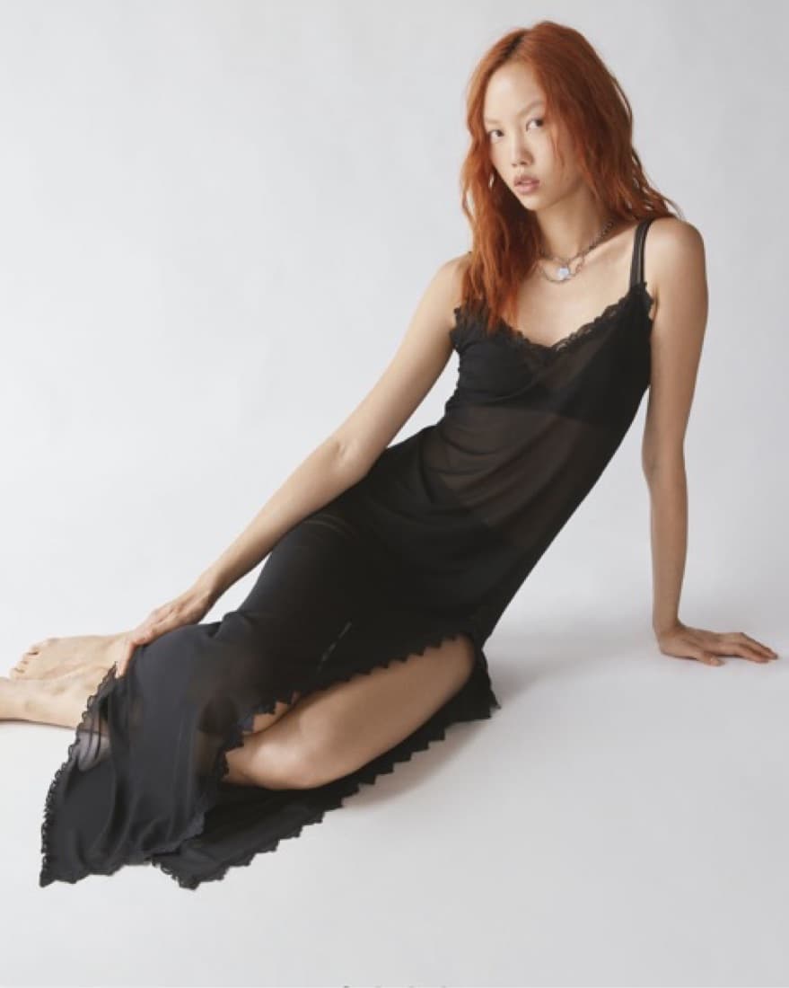 Out From Under Cherie Sheer Midi Slip - Image 1