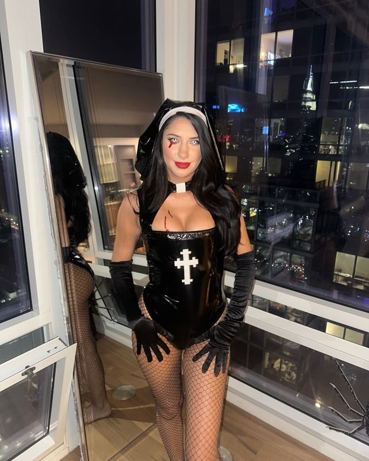 Halloween Sexy Latex Nun & Accessories - Image 5
