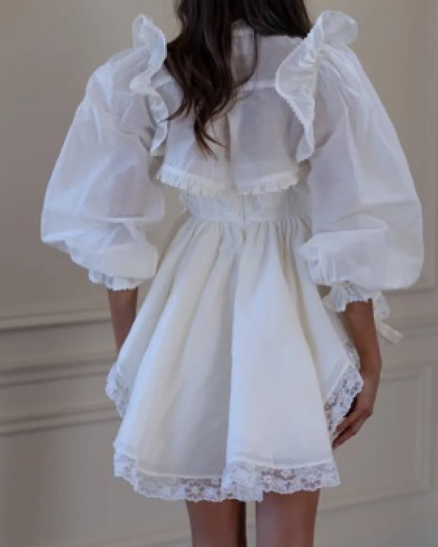 Selkie Ivory Organdy Cake Shop Dress - Image 2