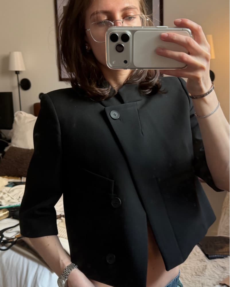 Zara 3/4 Sleeve Blazer Top  - Image 2