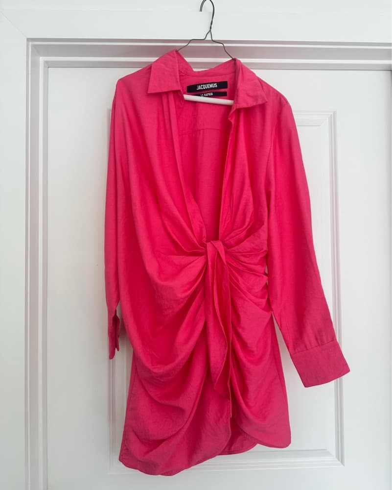 Jacquemus La Robe Bahia tie-detail minidress - Image 3