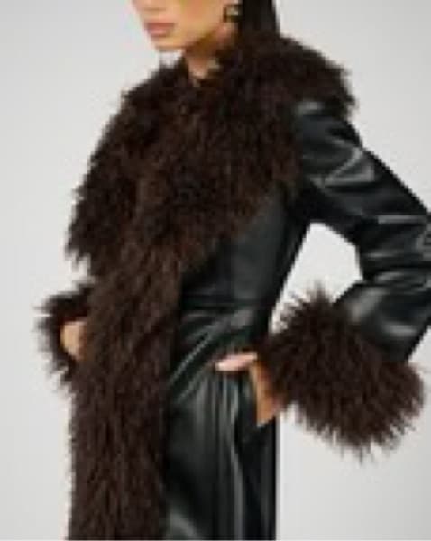 Faux Fur Collar Coat - Image 2