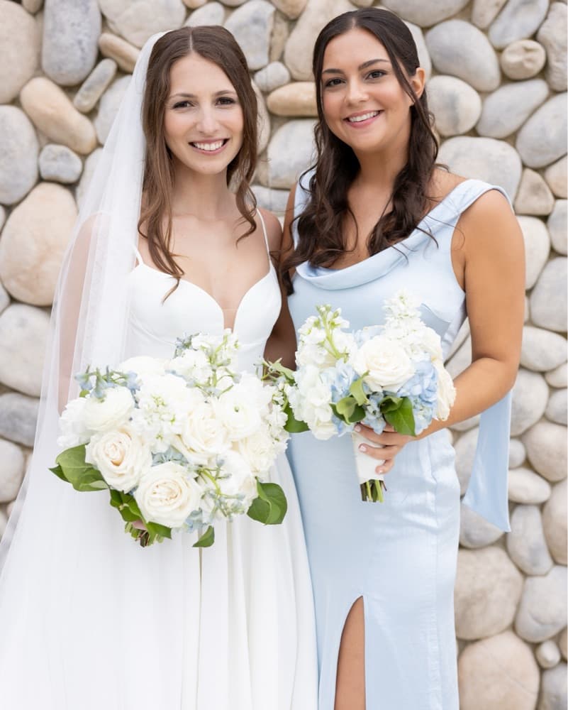Satin Light Blue Maxi Dress  - Image 6