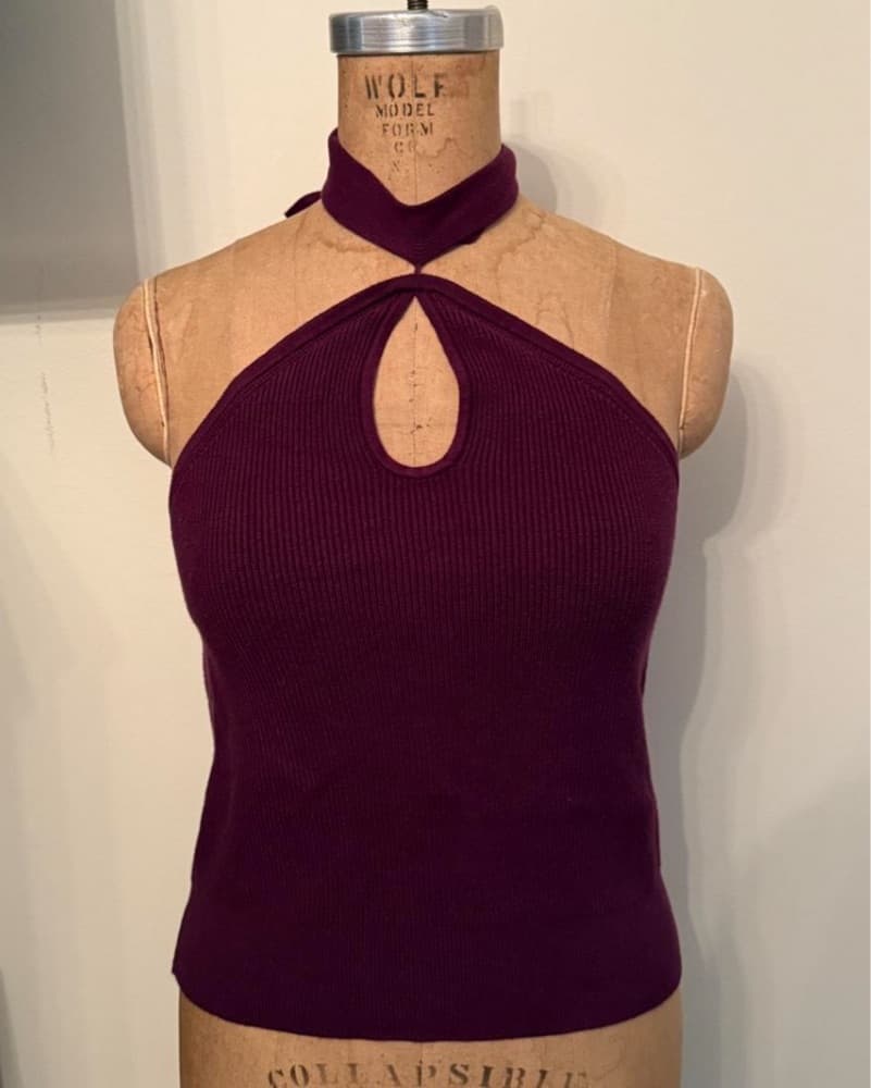 Chic Halter Knit Camisole - Image 3