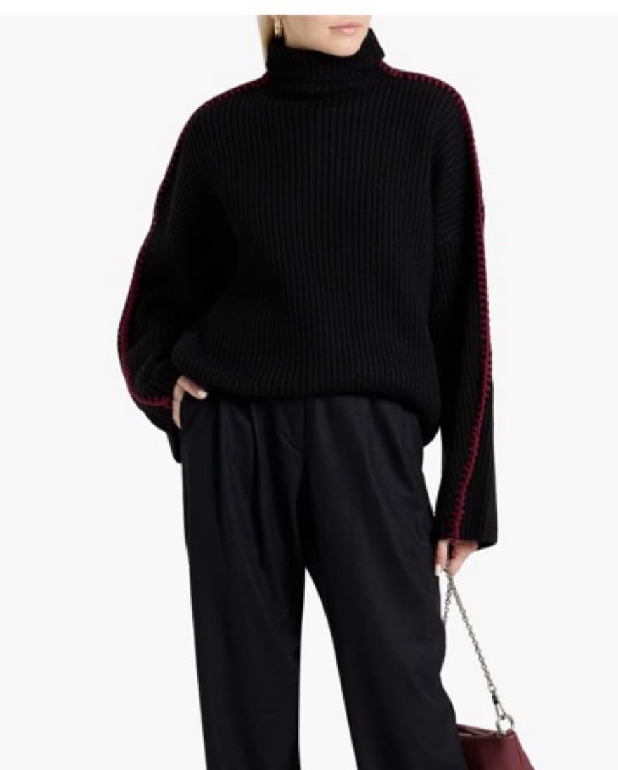 Rag & Bone whipstitched wool sweater - Image 1