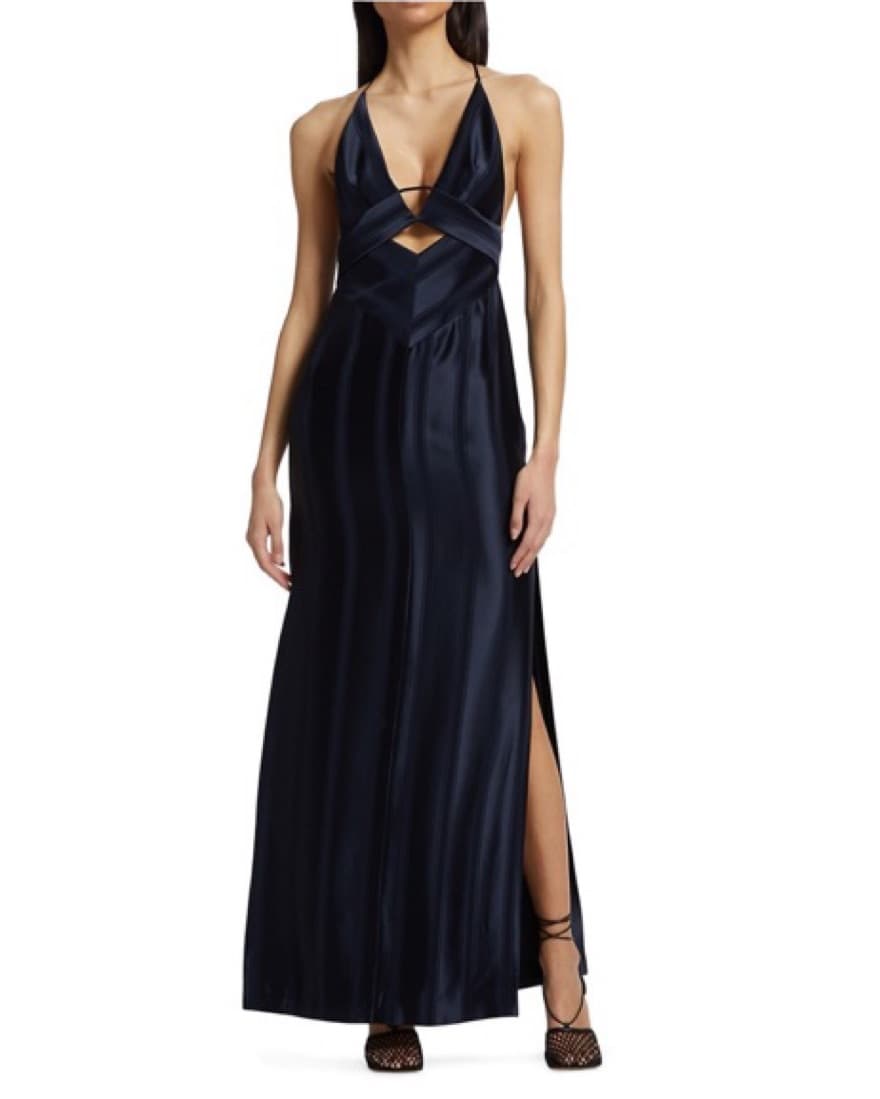Galvan Dark Navy Dress - Image 5
