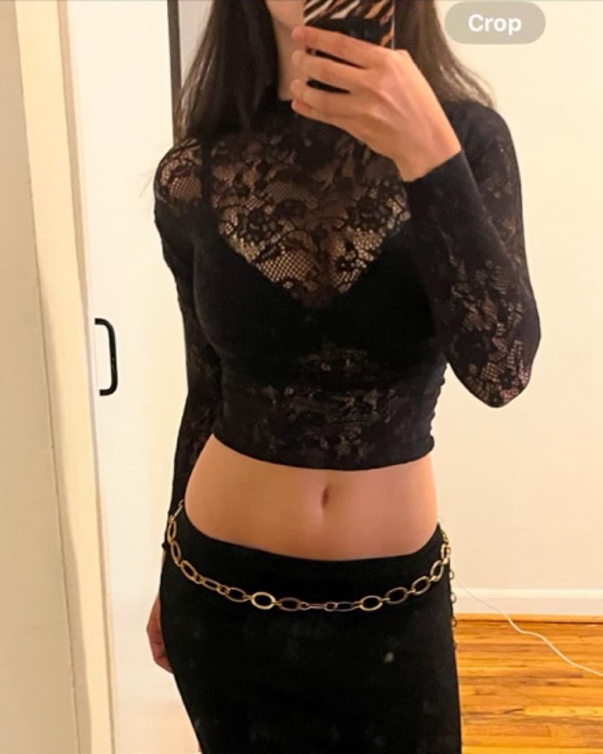 mesh lace top - Image 2