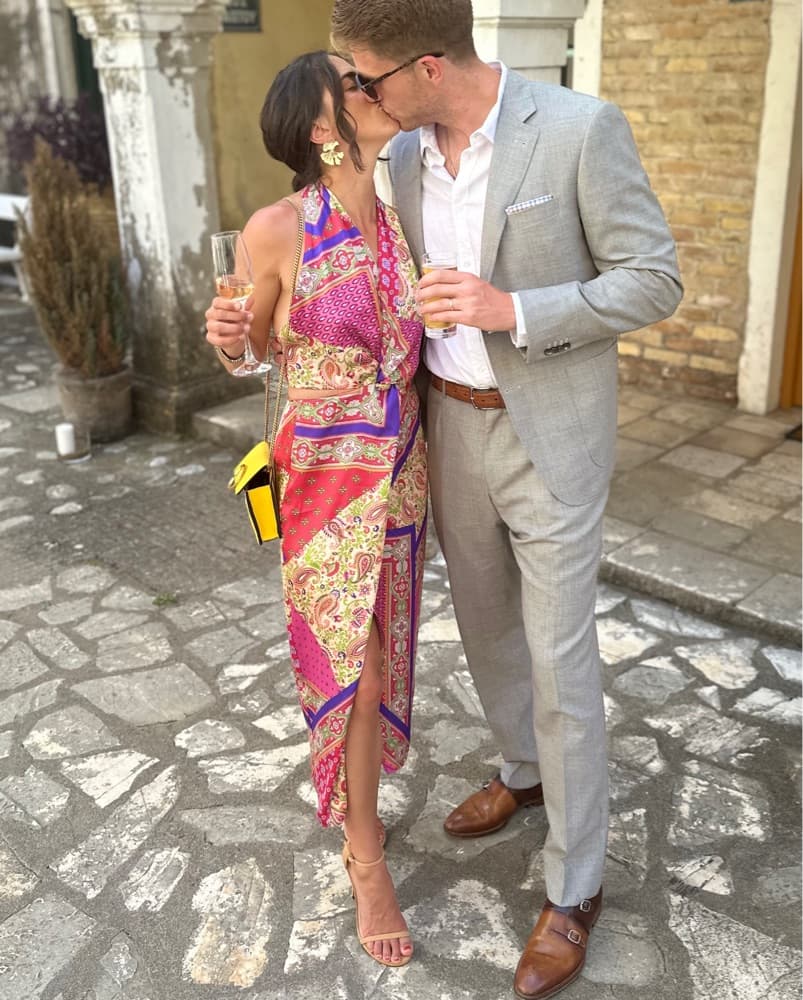 Vibrant Paisley Halter Maxi Dress - Image 1