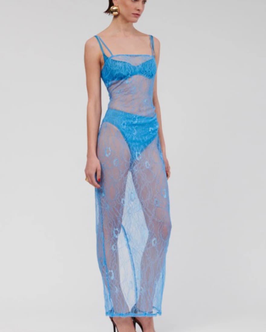 Blue lace dress - Image 2