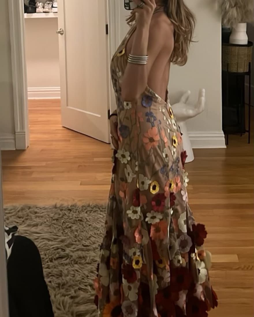 $900 Milly Embroidered Dress  - Image 2