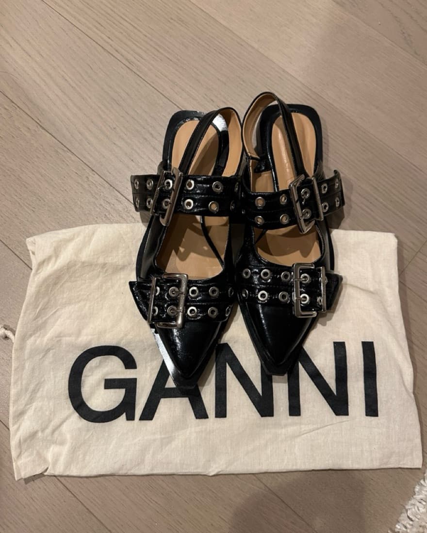 Ganni Buckle Flats  - Image 5