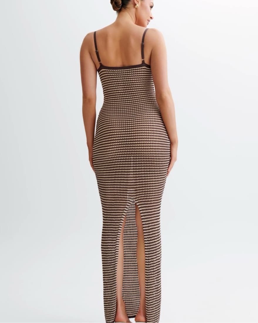 Stripe Knit Maxi Dress - Image 2