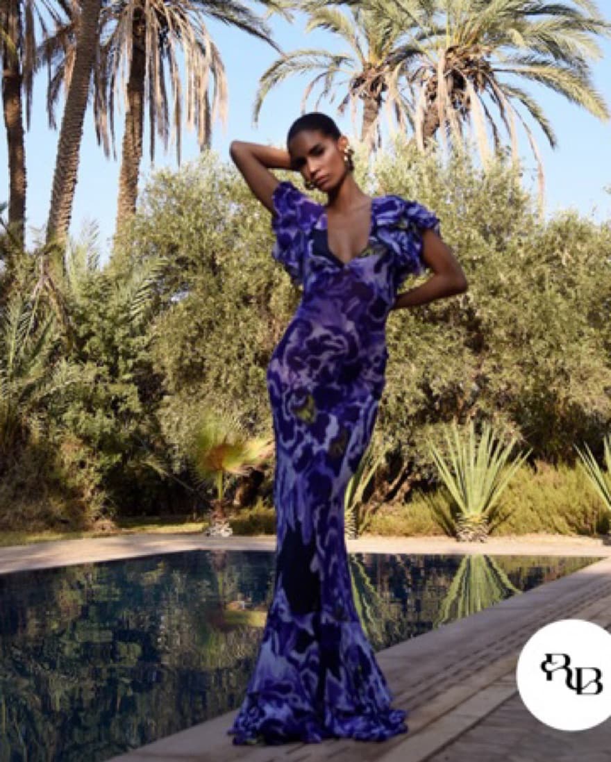 Rat And Boa Floral Maxi Dress - Image 2