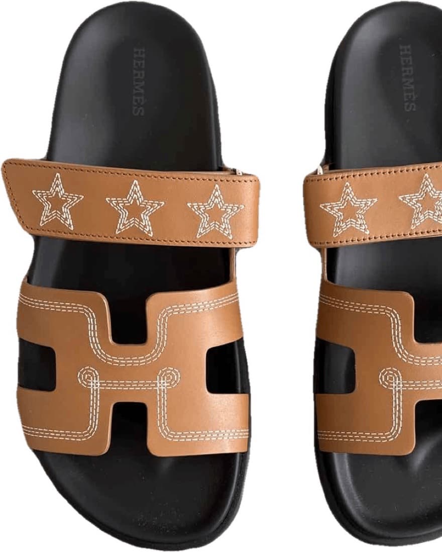 RARE Hermes Star Stitched Chypre Brown - Image 4