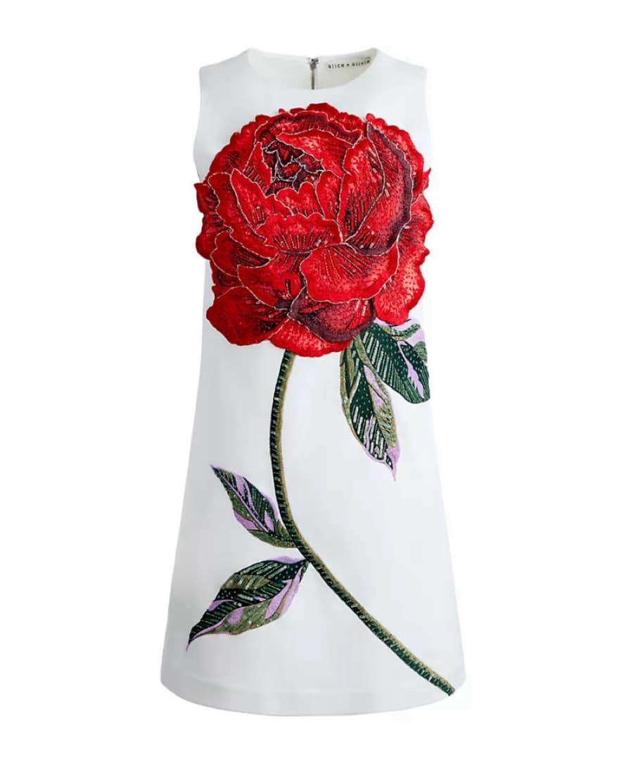 Alice & Olivia Clyde Embellished Dress - Image 3