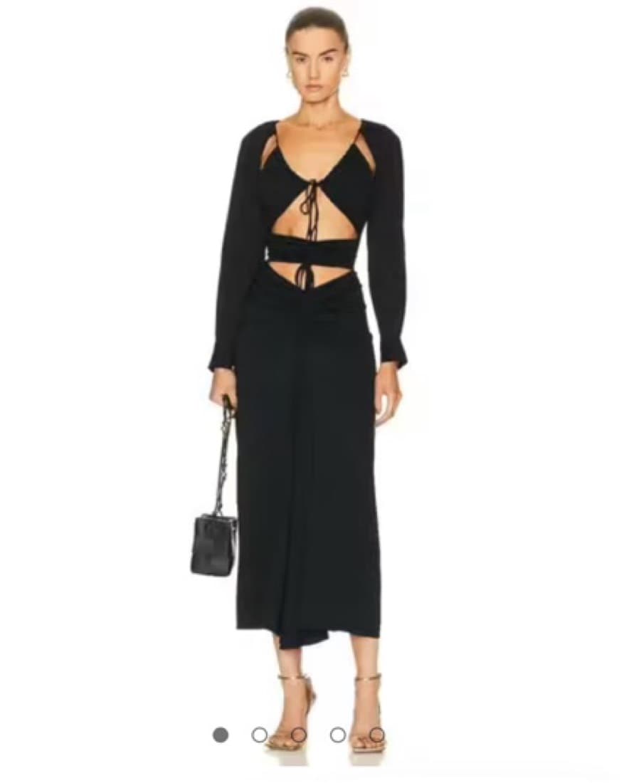 Christopher Esber Ruched Dress In White  - Image 2