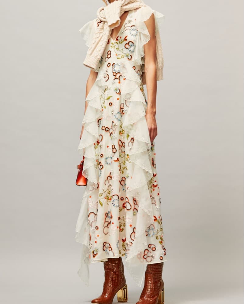 Tory Burch EMBROIDERED ORGANZA DRESS - Image 4