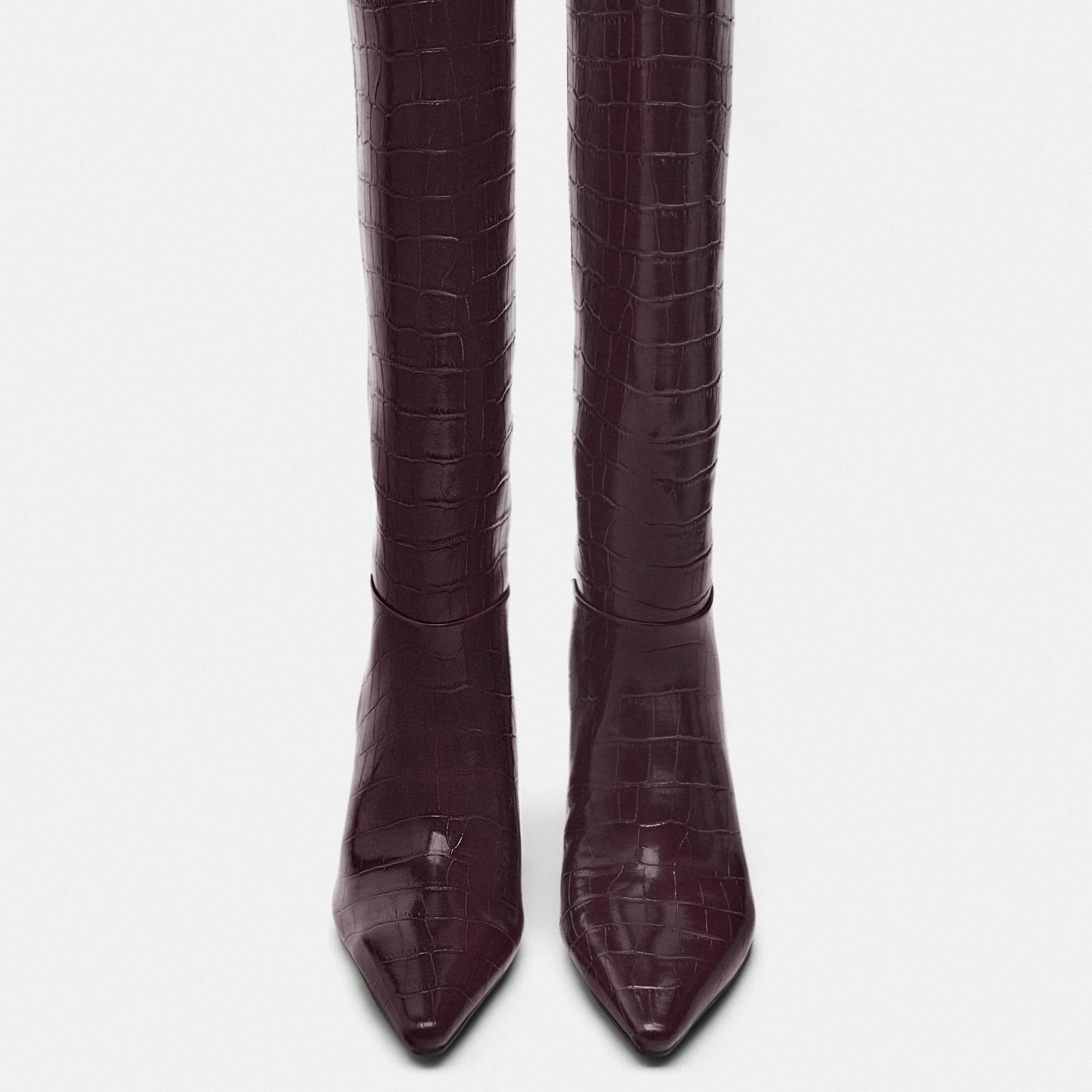 Zara Heeled Knee High Boots - Image 3