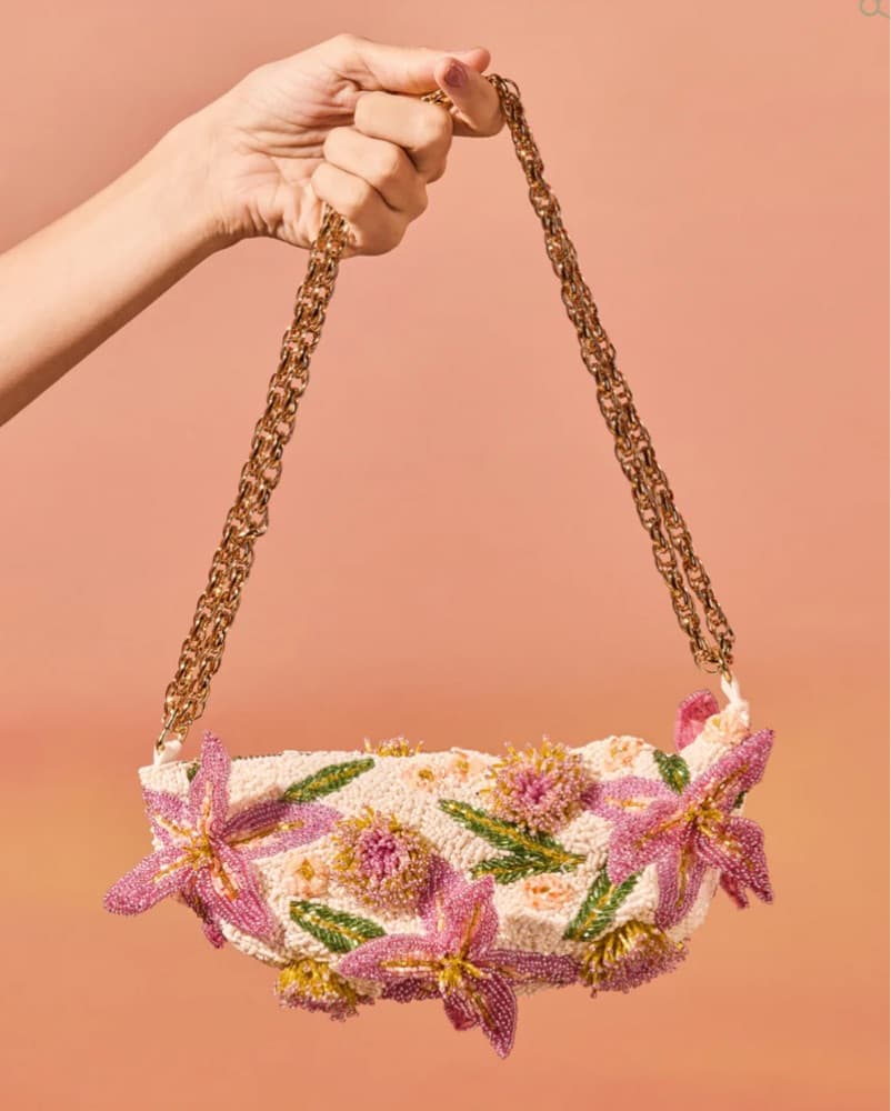 Patbo Beaded Floral Bag - Image 1
