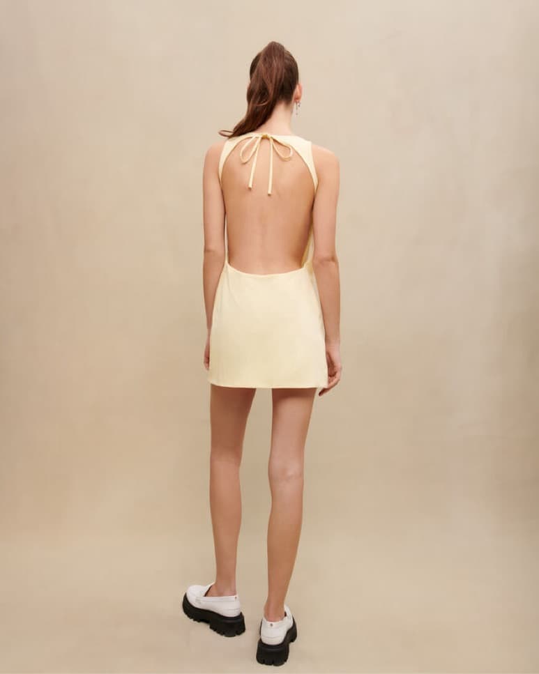 Maje Open Back Mini Dress - Image 2