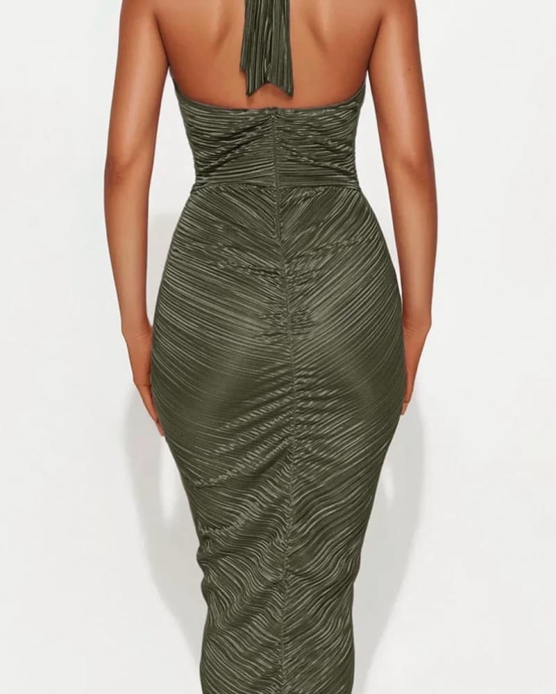 My Moment Pleated Maxi Dress - Image 1