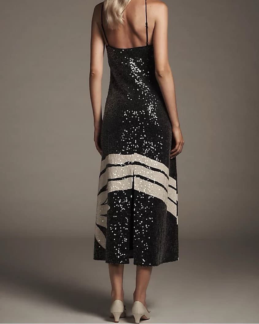 Black Sequin Midi - Image 2