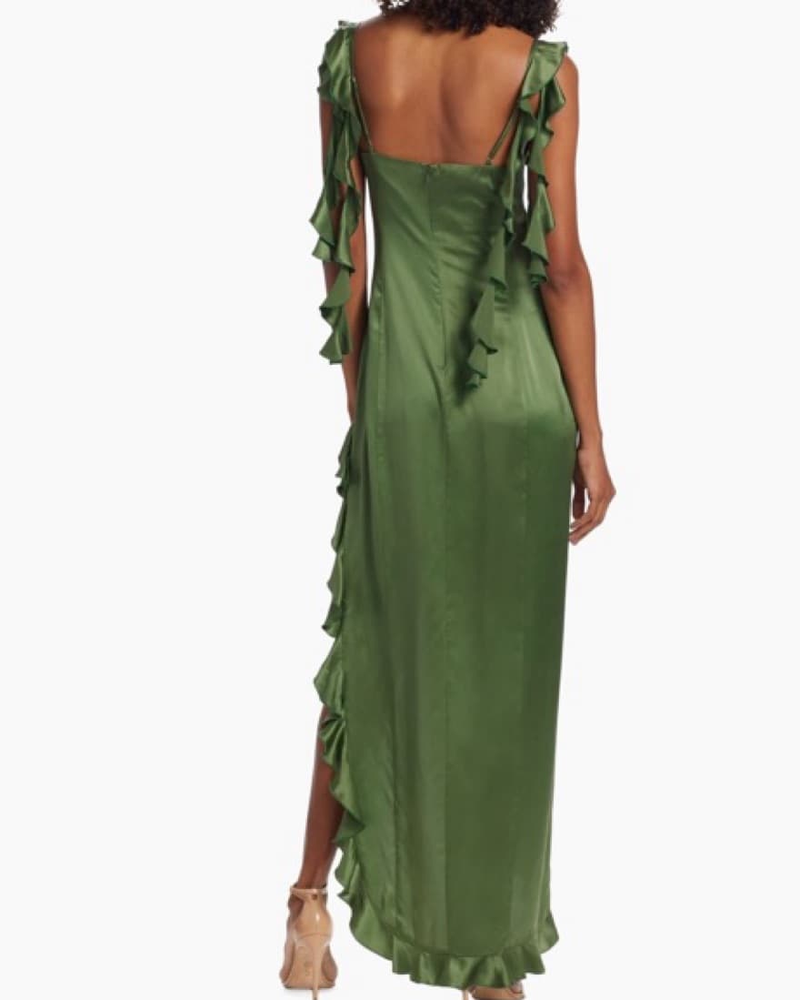 Amanda Uprichard Sonnet Silk Gown in Blu - Image 2