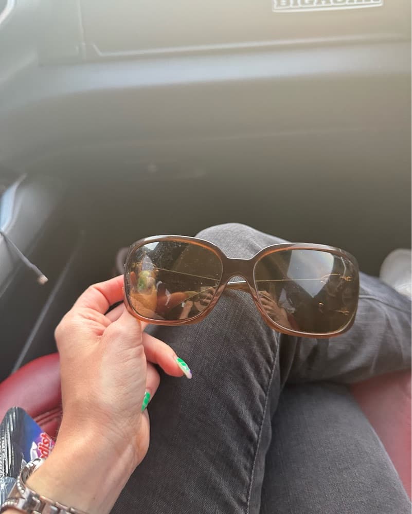 brown Chanel sunglasses - Image 2