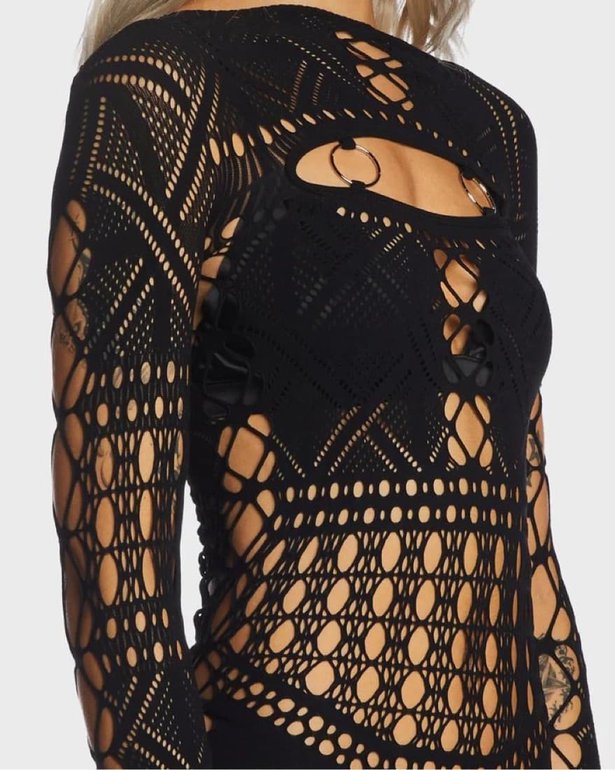 Black Cutout Jumpsuit - Image 4