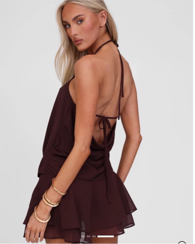 Tiger Mist Indigo Mini Dress - Image 3