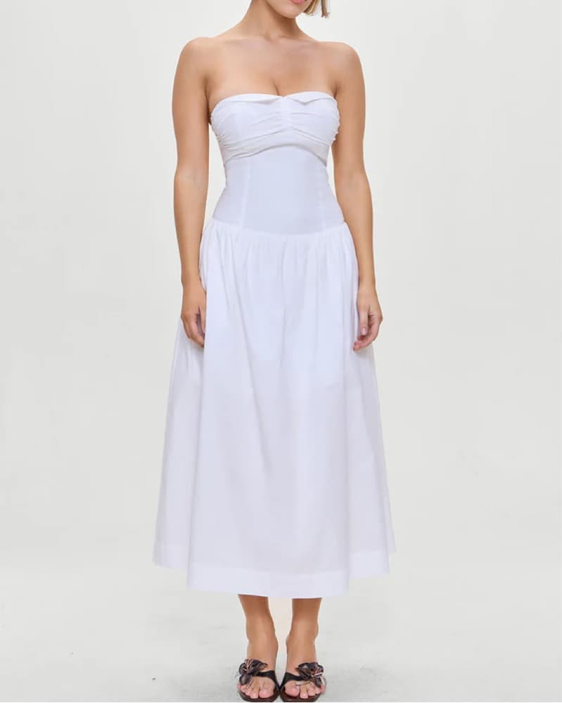 frankies bikinis strapless midi dress - Image 1