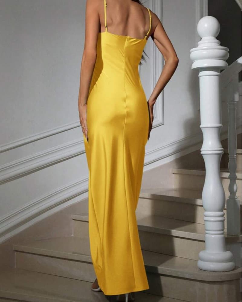 CHIC YELLOW GOWN - Image 6