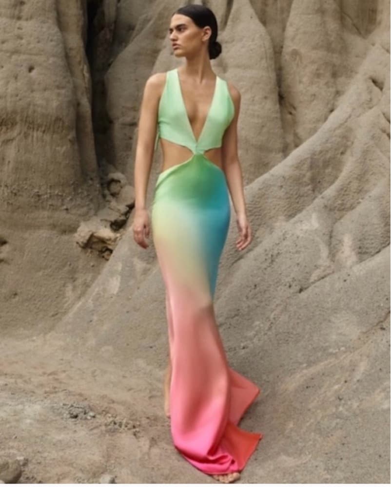 Baobab Rafia Maxi Dress - Image 1